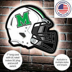 LED Wall Decor, Helmet, Marshall University, Collegiate, Home