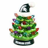 4" Mini LED Tabletop Christmas Tree, Set of 2, Michigan State Universi, Collegiate, Home