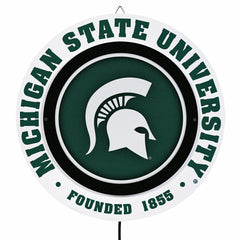 Michigan State University, Metal Lite, Round, Collegiate