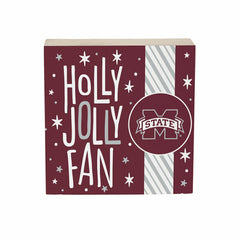 Mississippi State University Block, Holiday, 6x6, Collegiate, Home