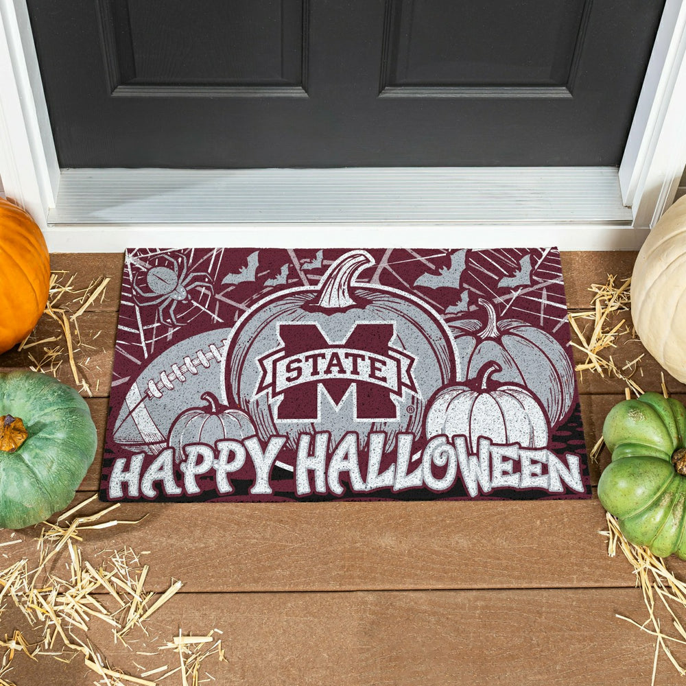 Mississippi State University Halloween PVC Mat, 28"x16", Collegiate