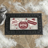 Mississippi State University Holiday Flocked Coir Sassafras Switch Mat, Collegiate