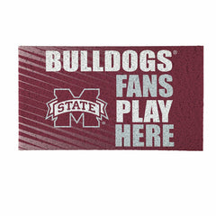 Mississippi State University Fan Mat, 28"x16", Collegiate