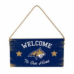 Montana State University Wood Wall Sign, 6x11, Collegiate, Home