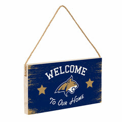 Montana State University Wood Wall Sign, 6x11, Collegiate, Home