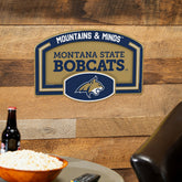 Montana State University USA Embossed Steel Wall Sign, 11" x 17", Collegiate, Home