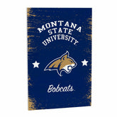 Montana State University Wood Wall Sign, 16x24, Collegiate, Home