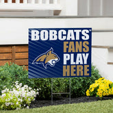 Montana State University Coroplast Yard Sign "Fans Play Here", Collegiate, Home