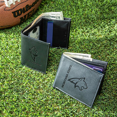 Montana State University, Bi-Fold and Tri-Fold Wallet Gift Set, Black, Collegiate, Home
