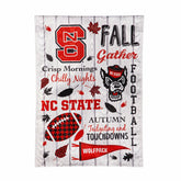 North Carolina State University, Moire Flag, GDN, Fall Seasonal, Collegiate, Home