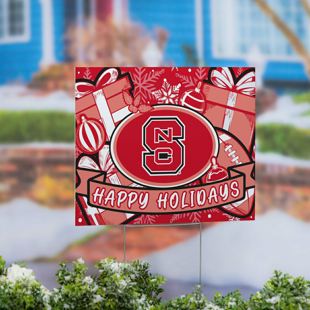 North Carolina State University Yard Sign, Holiday, Collegiate, Home