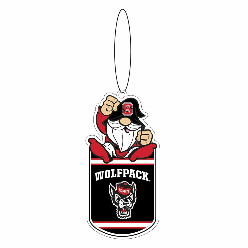 North Carolina State University Gift Tag Ornament, Gnome Fan, Collegiate, Home