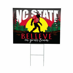 North Carolina State University Yard Sign, Bigfoot, Collegiate, Home