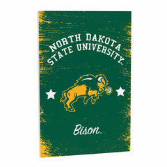 North Dakota State University Wood Wall Sign, 16x24, Collegiate, Home