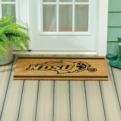 North Dakota State University Large One Color Coir Mat, 36"x24", Collegiate