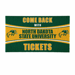 28" x 16" PVC Trapper Mat, Come Back with Tickets, North Dakota State , Collegiate