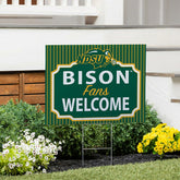 North Dakota State University Coroplast Yard Sign, "Fans Welcome", Collegiate, Home
