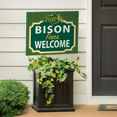 North Dakota State University Coroplast Yard Sign, "Fans Welcome", Collegiate, Home