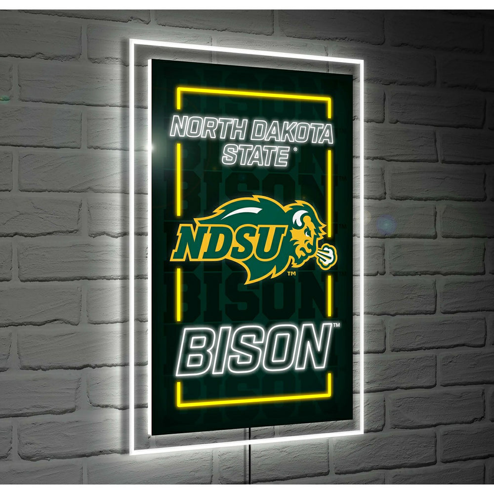 North Dakota State University College Rectangle Neolite LED Decor, Collegiate, Sale, Home