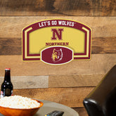 Northern State University USA Embossed Steel Wall Sign, 11" x 17", Collegiate, Home
