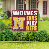 Northern State University Coroplast Yard Sign "Fans Play Here", Collegiate, Home