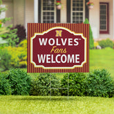 Northern State University Coroplast Yard Sign, "Fans Welcome", Collegiate, Home