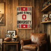 Ohio State University, Canvas Wall Tapestry, Medium, 36x24, Collegiate, Home