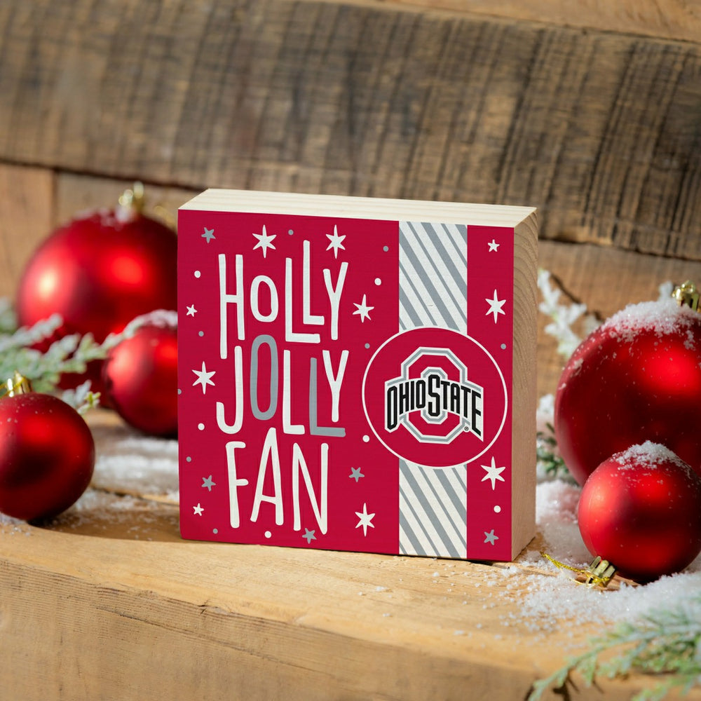 Ohio State University Block, Holiday, 6x6, Collegiate, Home