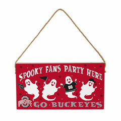 Ohio State University Halloween Wood Wall Sign, 6x11, Collegiate, Home