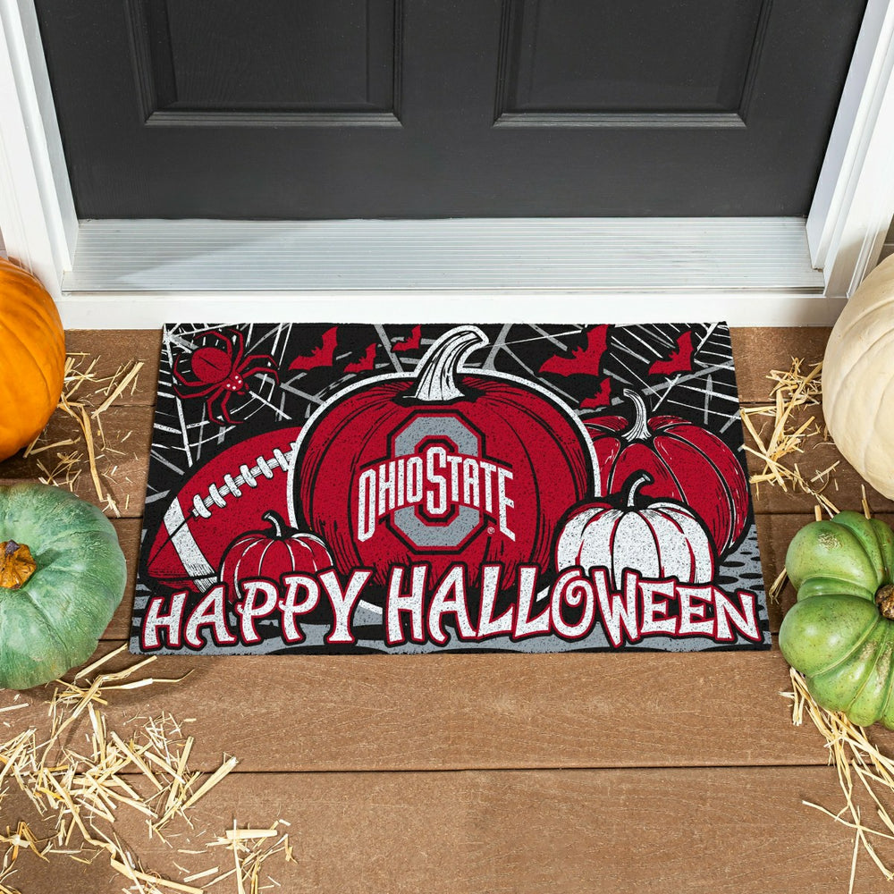 Ohio State University Halloween PVC Mat, 28"x16", Collegiate