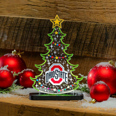 Ohio State University College Holiday Tree Desklite LED Decor, Collegiate, Home