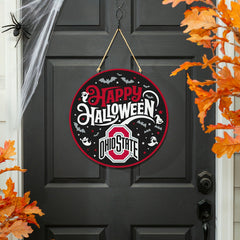 Ohio State University Halloween Round Door Décor with Hanging Rope, 18, Collegiate, Home