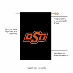 Oklahoma State University Applique House Flag, Collegiate, Home