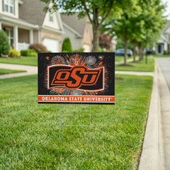 Oklahoma State University Yard Sign, Patriotic, Collegiate, Home