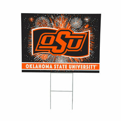 Oklahoma State University Yard Sign, Patriotic, Collegiate, Home