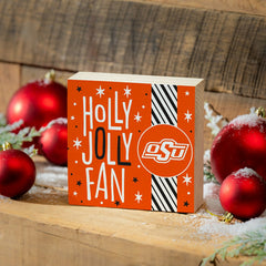 Oklahoma State University Block, Holiday, 6x6, Collegiate, Home
