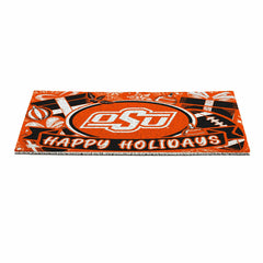Oklahoma State University Holiday PVC Mat, 28"x16", Collegiate