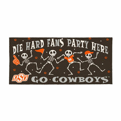Oklahoma State University Flocked Coir Halloween Sassafras Switch Mat,, Collegiate
