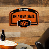 Oklahoma State University USA Embossed Steel Wall Sign, 11" x 17", Collegiate, Home