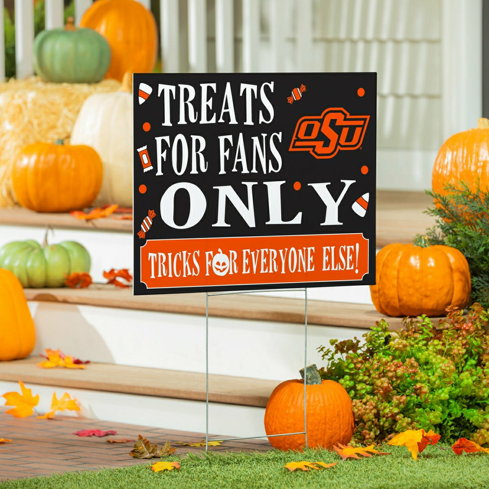 Oklahoma State University Yard Sign, Halloween Treats for Fans, Collegiate, Home