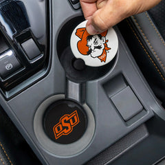 Oklahoma State University Car Coaster Set, 2pc, Collegiate, Home