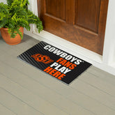 Oklahoma State University Fan Mat, 28"x16", Collegiate
