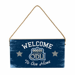 Old Dominion University Wood Wall Sign, 6x11, Collegiate, Home