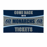 28" x 16" PVC Trapper Mat, Come Back with Tickets, Old Dominion Univer, Collegiate
