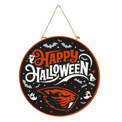 Oregon State University Halloween Round Door Décor with Hanging Rope, , Collegiate, Home