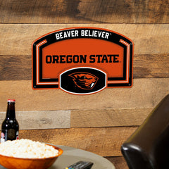 Oregon State University USA Embossed Steel Wall Sign, 11" x 17", Collegiate, Home