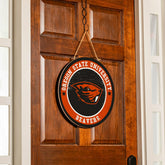 Oregon State University Round Door Décor with Hanging Rope, 18x18, Collegiate, Home