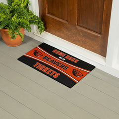 28" x 16" PVC Trapper Mat, Come Back with Tickets, Oregon State Univer, Collegiate