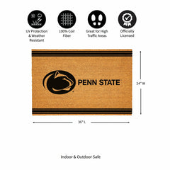 Penn State Large One Color Coir Mat, 36"x24", Collegiate
