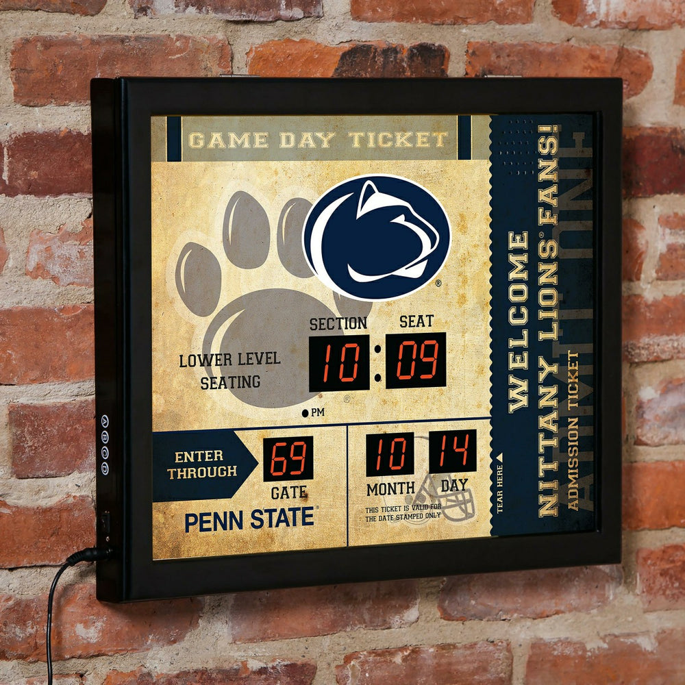 Scoreboard Wall Clock, Penn State, Collegiate, Home